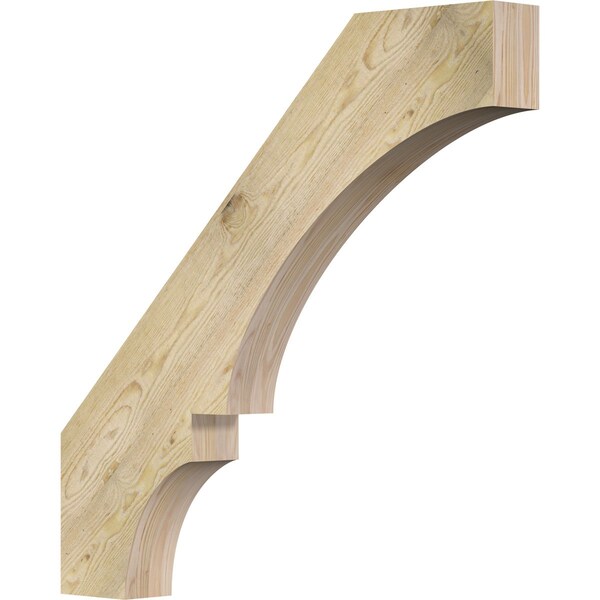 Ekena Millwork 4"W x 34"D x 34"H Balboa Rough Sawn Knee Brace, Douglas Fir BRC04X34X34BOA00RDF - main